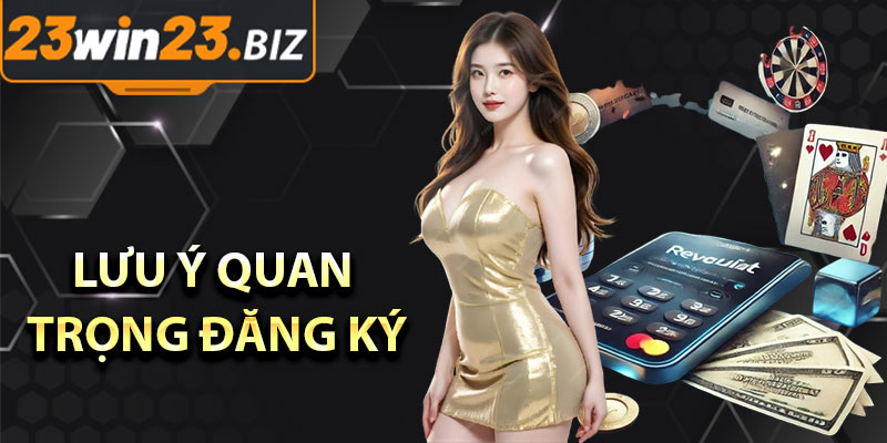 Hướng Dẫn Đăng Ký 23win – Tất Cả Những Điều Bạn Cần Biết 4 Lưu ý quan trọng khi đăng ký 23win